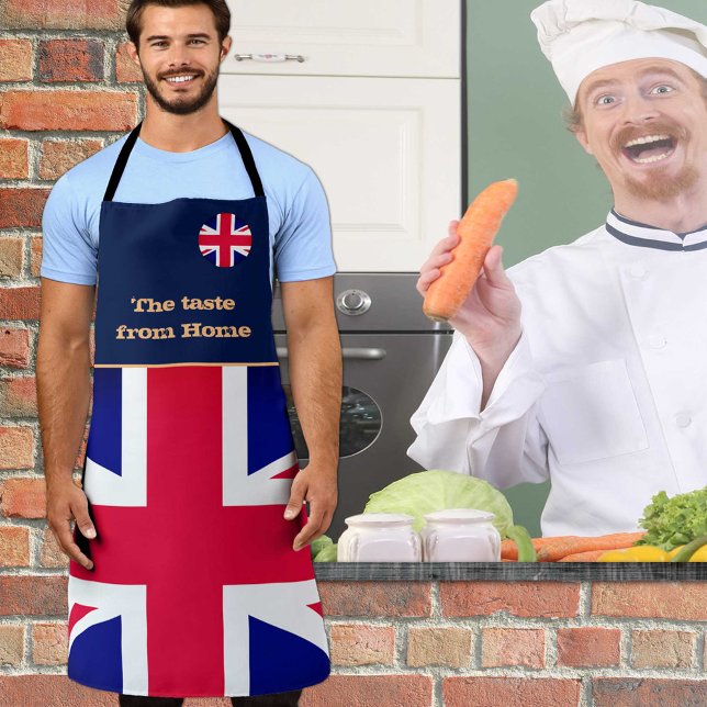 Tablier Goût de la maison, drapeau britannique, Royaume-Un (Créateur téléchargé)