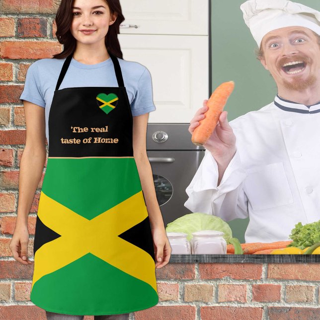 Tablier Goût de la maison, drapeau jamaïcain, Jamaïque /Cu (Créateur téléchargé)