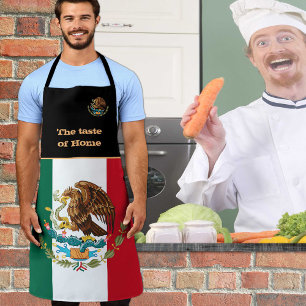 Tablier Goût de la maison & Drapeau mexicain, Mexique /Cu