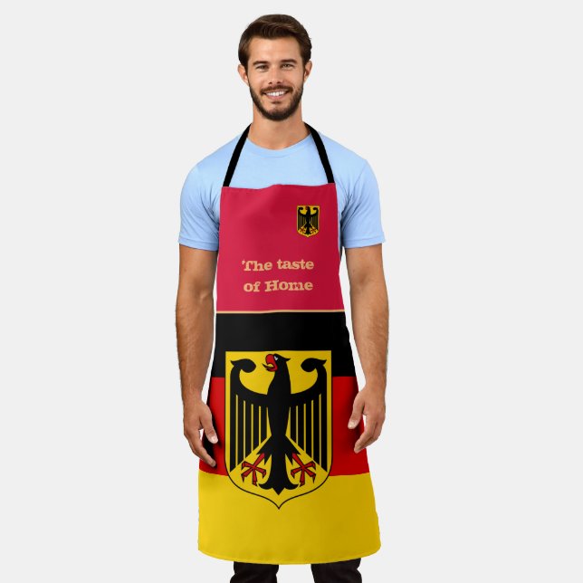 Tablier Goût de la maison et drapeau allemand, Allemagne / (Porté)
