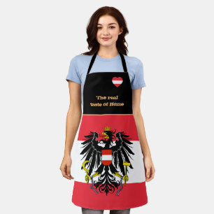 Tablier Goût de la maison et drapeau autrichien, Autriche 