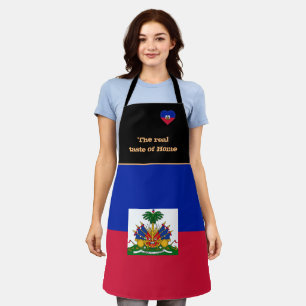 Tablier Goût de la maison et Drapeau haïtien, Haïti /Cuisi