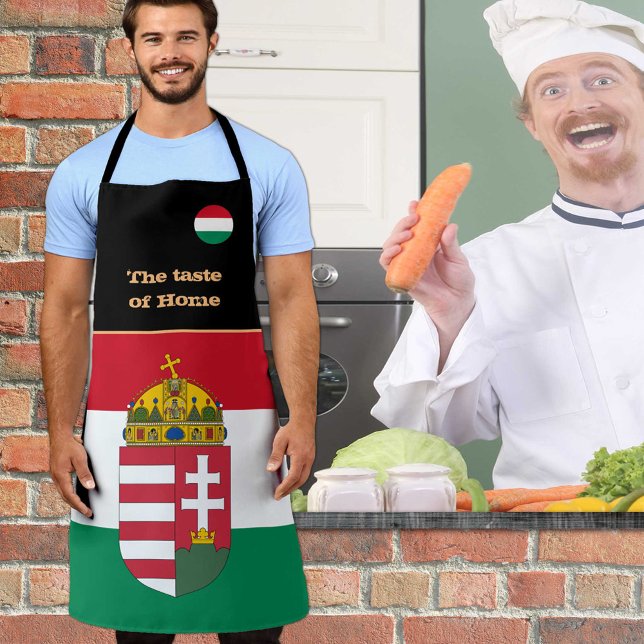Tablier Goût de la maison et drapeau hongrois, Hongrie /Cu (Créateur téléchargé)