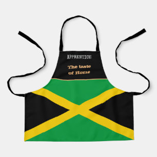Tablier Goût de la maison et drapeau jamaïcain, Jamaïque /