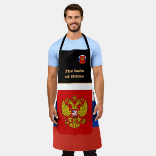 Tablier Goût de la maison et drapeau russe, Russie /Cuisi