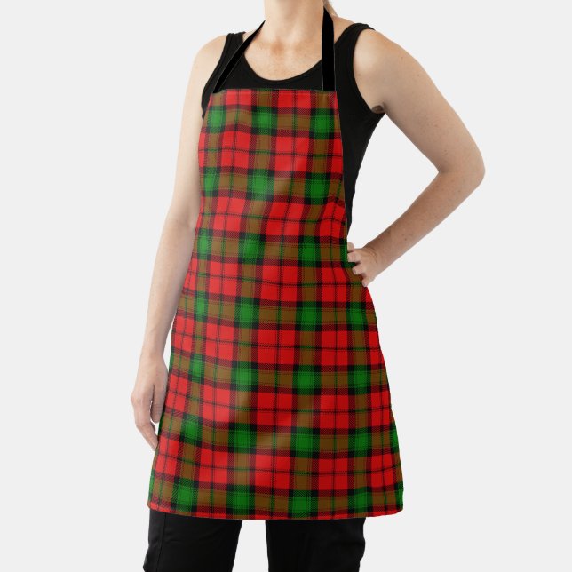 Tablier Goût de l'Écosse Clan Kerr Red Green Tartan Plaid (Insitu)