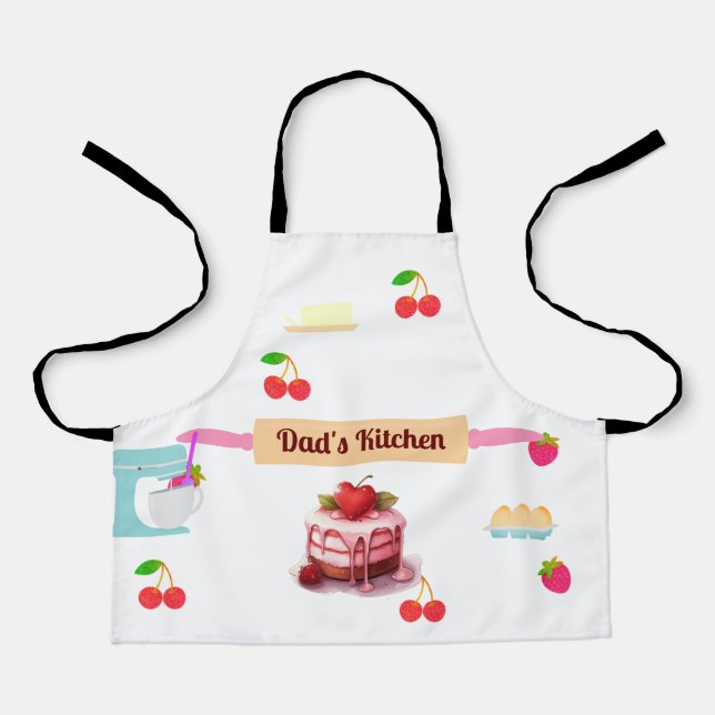 Tablier Grand cadeau de Fête des pères Papa's Kitchen (Recto)