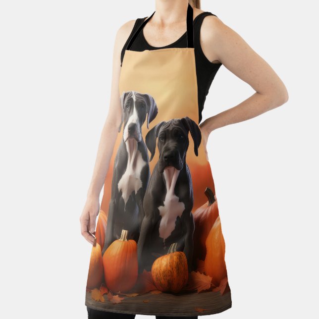Tablier Grand Chiot Danse Automne Délice Citrouille (Insitu)