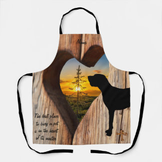 Tablier Grand Dane Heart Sunset Apron