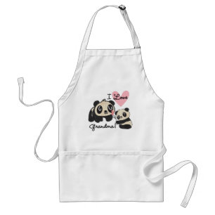 Tablier Grand-maman d'amour des ours panda I
