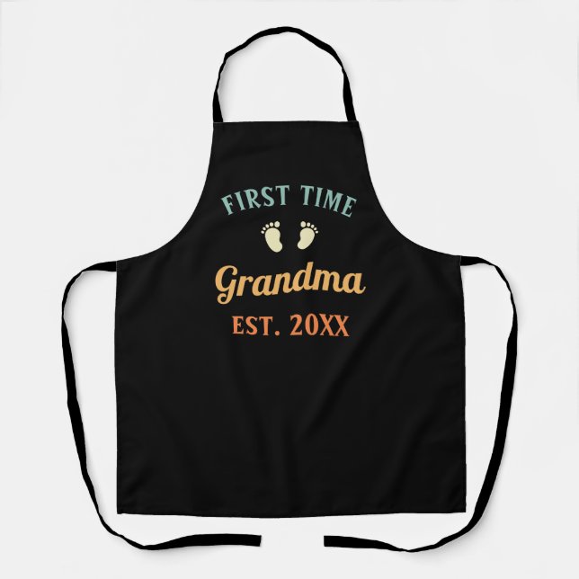 Tablier Grand-mère Abuela Nonna Grammy Première Grand-mère (Recto)