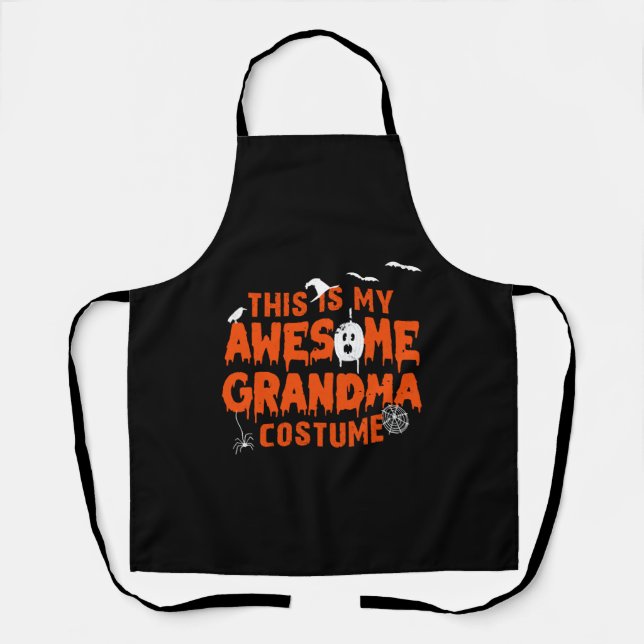 Tablier Grand-mère Costume Halloween Grand-mère (Recto)