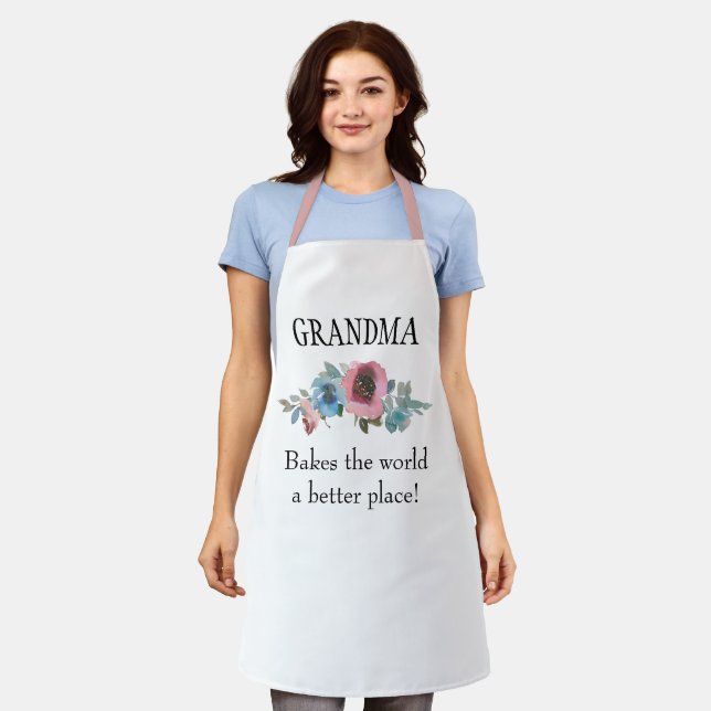 Tablier grand-mère fait du monde une meilleure fleur (Porté)