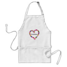 Grand-mère Flore Coeur Apron