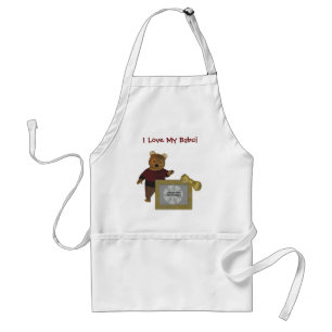 Tablier Grand-mère polonaise I Love Babci Bear Photo