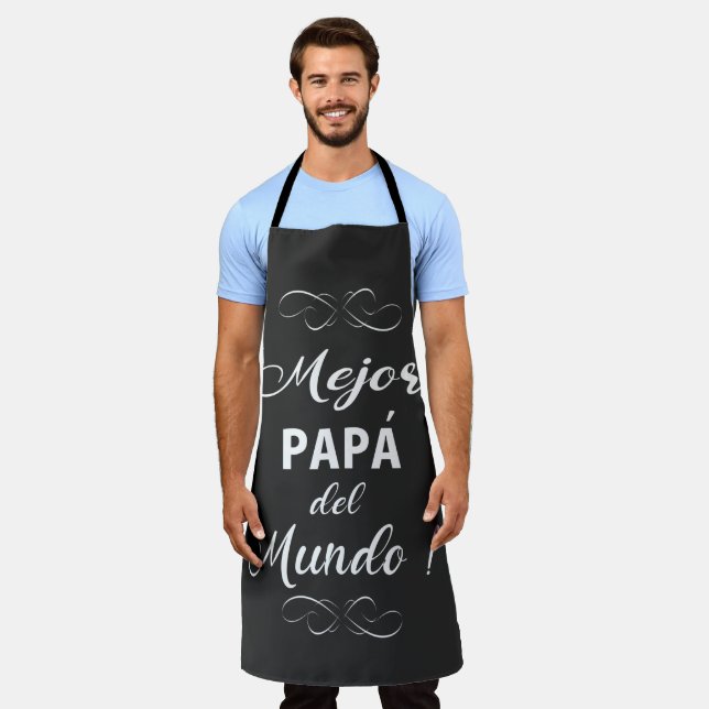 Tablier Grand Père espagnol dans le monde Logo T-shirt (Porté)