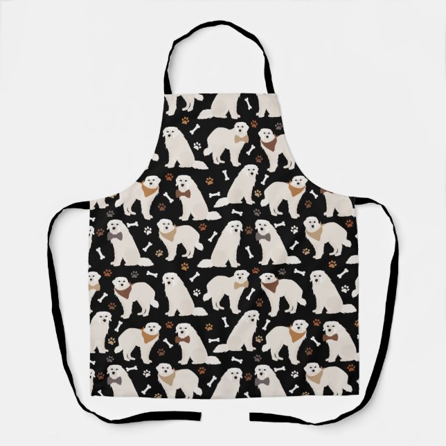 Tablier Grand Pyrénées Paws et Bones Apron (Recto)