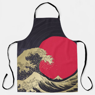 Tablier "Grande vague de kanagawa". Hokusai, vague japonai