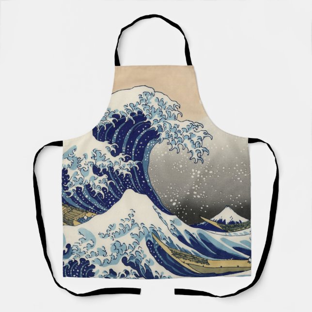 Tablier Grande vague Kanagawa peinture japonaise (Recto)