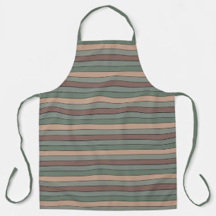 Tablier Grandes Vertes Et Noires Brown Sur Papier Aquarell