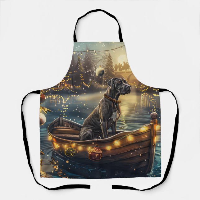 Tablier Great Dane Christmas Festive Voyage (Recto)