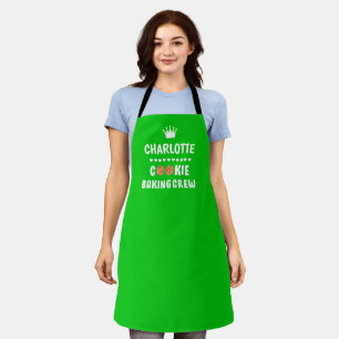 Tablier Green "Cookie baking équipage! !