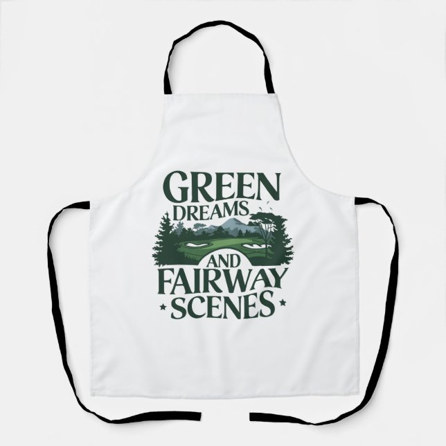 Tablier Green Dreams, Golf tendance (Recto)