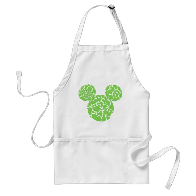 Tablier Green Mickey Mouse Liquid Icon (Devant)