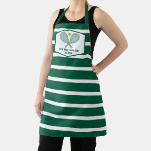 Tablier Green Stried Tennis Club de Country Personnalisé