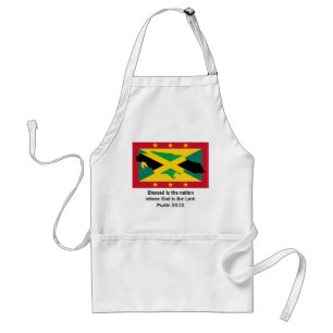 Tablier GRENADA JAMAICA APRON Bienheureuse écriture de la 