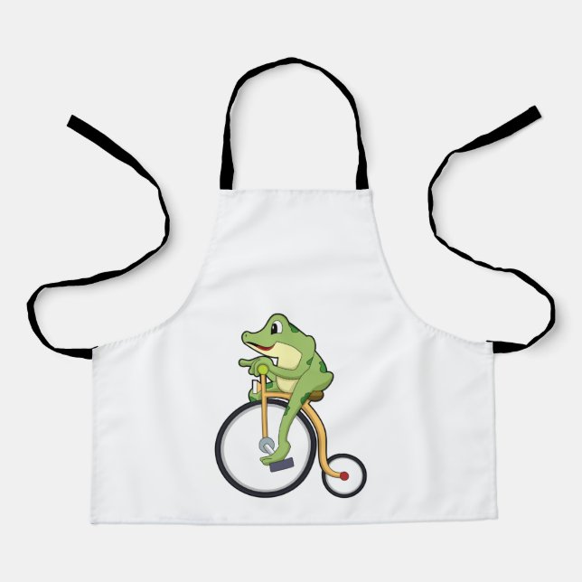 Tablier Grenouille au cirque avec vélo.PNG (Recto)