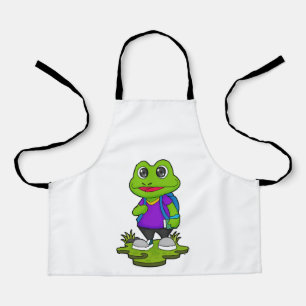 Tablier Grenouille comme randonneur avec sac à dos