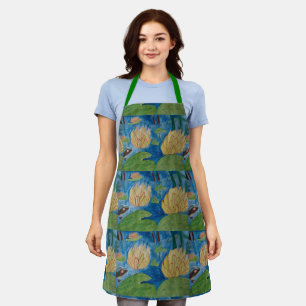 Tablier Grenouille et Nénuphar Apron