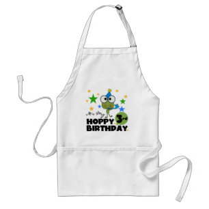 Tablier Grenouille-Hoppy 3e Anniversaire Tshirts et cadeau