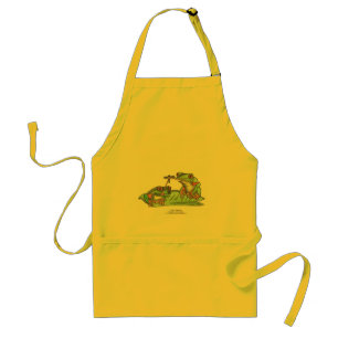 Tablier Grenouilles attachées par langue, "