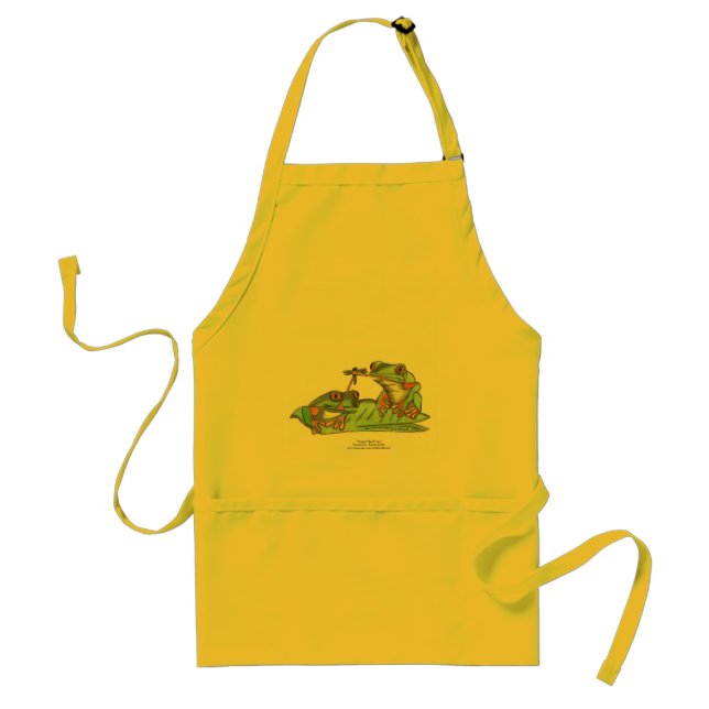 Tablier Grenouilles attachées par langue, " (Devant)