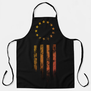 Tablier Grill au coucher de soleil Retro Rock Drapeau amér