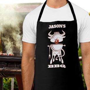 Tablier Grill barbecue noir