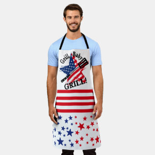 Tablier Grill bébé grill drapeau américain patriotique bar