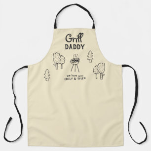Tablier Grill Daddy Caricature Père`s Day Apron