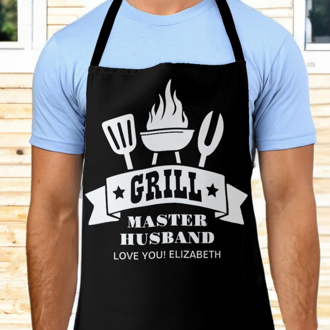 Tablier Grill Maître Mari Noir (Créateur téléchargé)