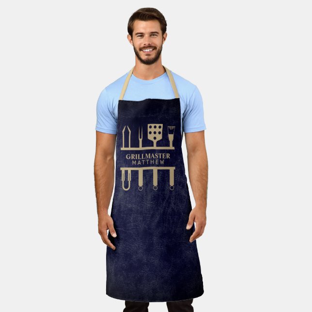 Tablier Grill Master BBBQ Faites votre propre marine mascu (Porté)
