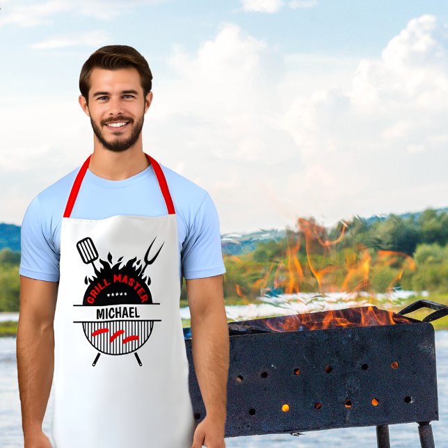 Tablier Grill Master personnalisé, barbecue (Créateur téléchargé)