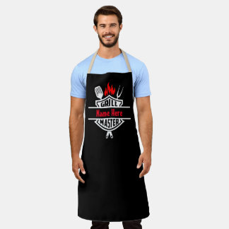 Tablier Grill Master - Personnaliser le texte personnalisé
