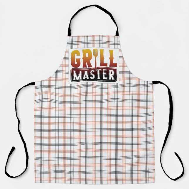 Tablier Grill Master sur toute la surface d'impression (Recto)
