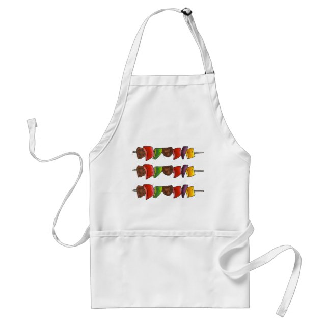 Tablier Grill Master Végétal Boeuf Shish Kebab Cuisine (Devant)