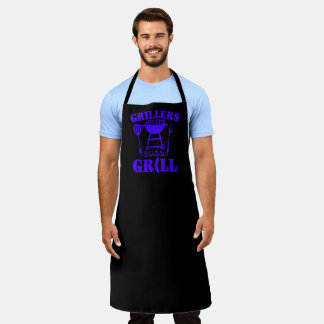 Tablier Grilleurs vont griller saucisse bleue