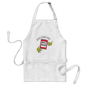 Tablier Grinch Classique Travaillera pour Qui Hash Quote