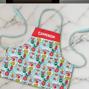 Tablier Grinch Motif Joyeuses Fêtes