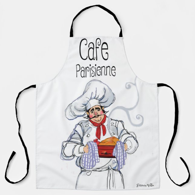 Tablier Gros Chef Café Parisienne Gourmet (Recto)